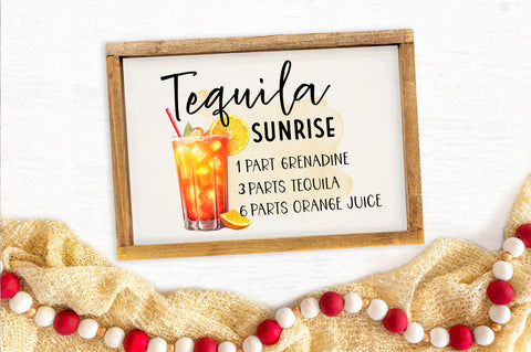 Tequila sunrise PNG design Sublimation Regulrcrative 