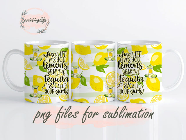 Tequila Wrap, Drinking Quote Mug Wrap Design, Instant Digital Design Download Mug Wrap Design, Mug Design PNG Sublimation PrintingLife 