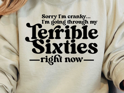 Terrible Sixties Svg, Funny 60th Birthday Quotes SVG DesignDestine 