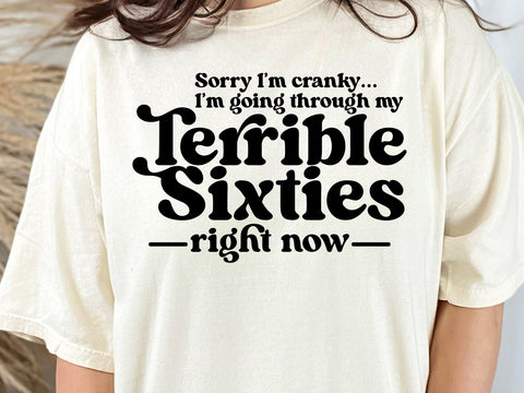 Terrible Sixties Svg, Funny 60th Birthday Quotes SVG DesignDestine 