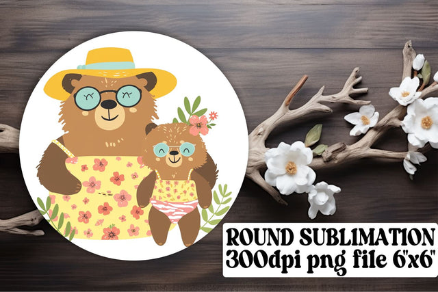 Terry Bear Mother's Day Keychain, Lovely Mama Bear Sublimation Sublimation afrosvg 