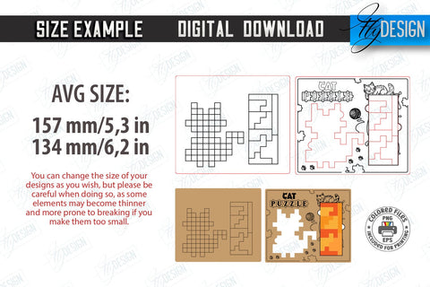Tetris Puzzle Laser Cut Bundle | Blocks Puzzle | Montessori Toy | Wooden Board Game | Educational Game | CNC Files SVG Fly Design 