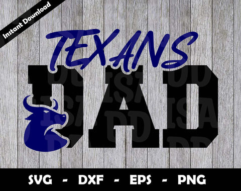 Texans Dad SVG Cut File, Texans logo SVG Design, Texans Dad Football, T-Shirt Sublimation Design Png SVG Arthur Arellano 