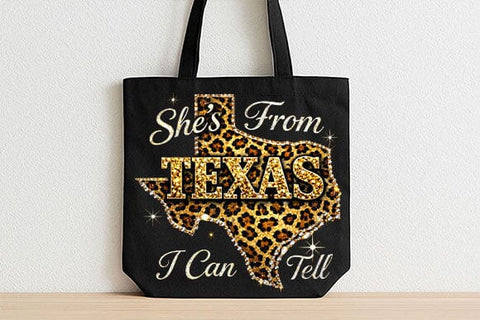 Texas Leopard Print PNG She's From Texas Sublimation Design SVG BillahCrafts 
