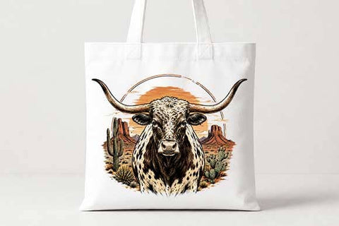 Texas Longhorn PNG | Southwestern Western Sublimation Digital Download SVG BillahCrafts 