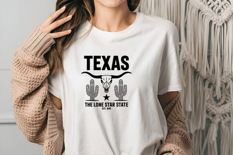 Texas The Lone Star State Est. 1845 SVG Angelina750 