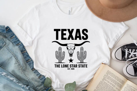 Texas The Lone Star State Est. 1845 SVG Angelina750 