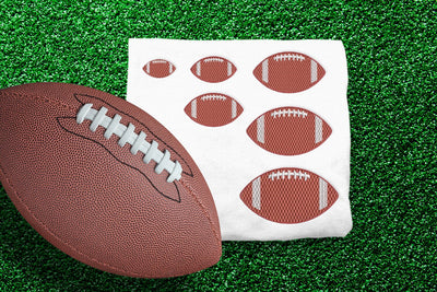 Textured American Football Mini Embroidery Embroidery/Applique DESIGNS Risa Rocks It 
