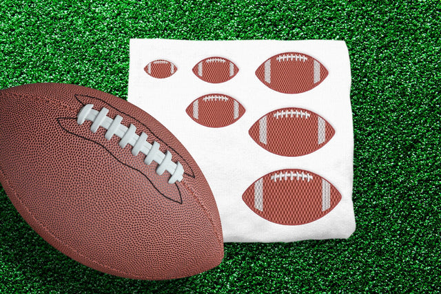 Textured American Football Mini Embroidery Embroidery/Applique DESIGNS Risa Rocks It 