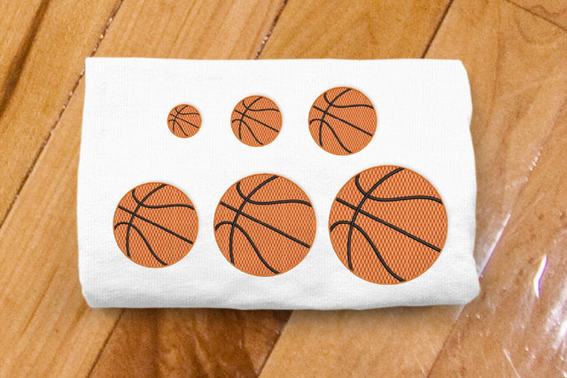 Textured Basketball Mini Embroidery Embroidery/Applique DESIGNS Risa Rocks It 