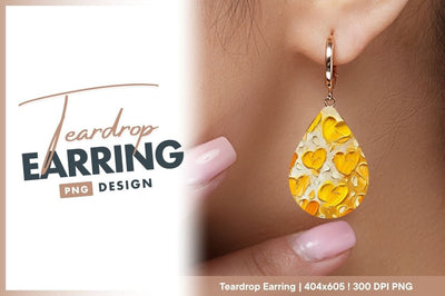 Textured Yellow Heart Shapes and White Petal Brushstrokes on Gold Background Sublimation Regulrcrative 