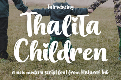 Thalita Children Font Studio Natural Ink 