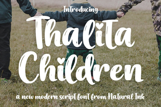 Thalita Children Font Studio Natural Ink 