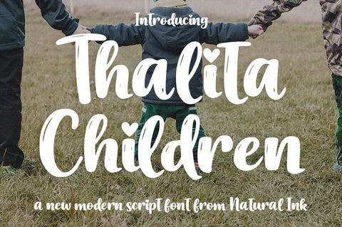 Thalita Children Font Studio Natural Ink 