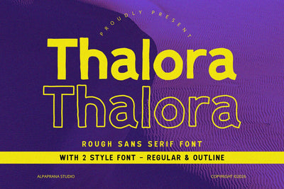 Thalora - Rough Font Font Alpaprana Studio 