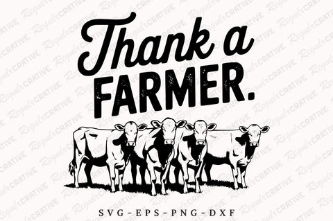 Thank A Farmer SVG Design SVG Regulrcrative 
