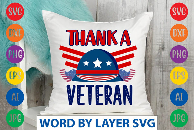 Thank A Veteran SVG DESIGN SVG Rafiqul20606 