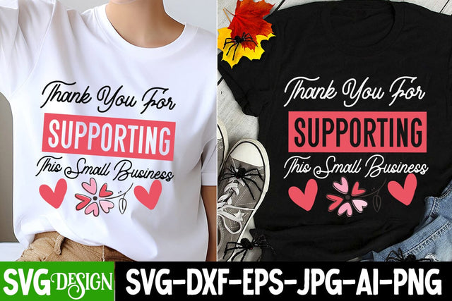 Thank You For Supporting This Small Business SVG Design SVG BlackCatsMedia 