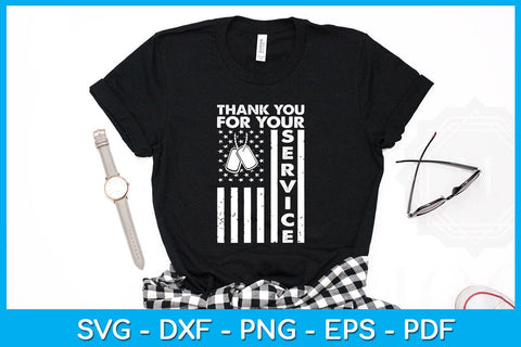 Thank You for Your Service Veterans SVG PNG PDF Cut File SVG Creativedesigntee 