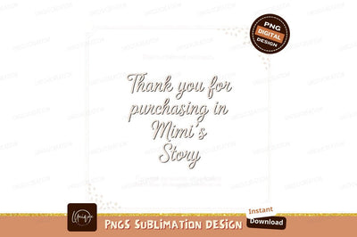 Thank you message for customers appreciation gratitude Sublimation Designangry 