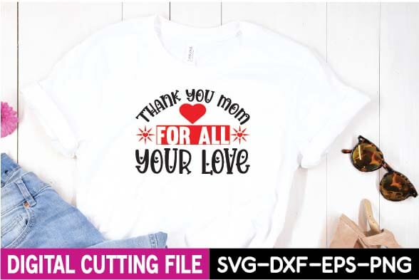Thank you mom for all your love svg SVG designer krishna 