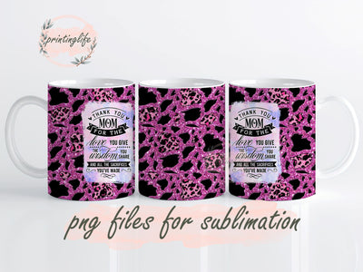 Thank you mom mug wrap png sublimation design download, mom wrap png, mom designs, tumbler png download Sublimation PrintingLife 