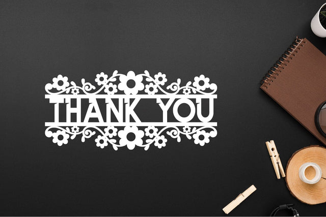 Thank You Papercut, Thank You Cut Files SVG zafrans studio 