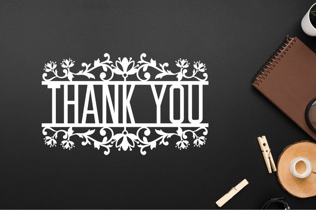Thank You Papercut, Thank You Cut Files SVG zafrans studio 