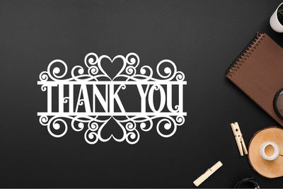 Thank You Papercut, Thank You Cut Files SVG zafrans studio 