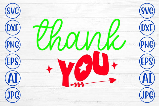 Thank You Retro SVG SVG Syaman 