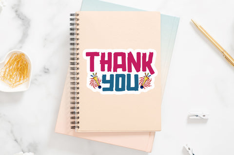 Thank you Sticker Design Sublimation Regulrcrative 