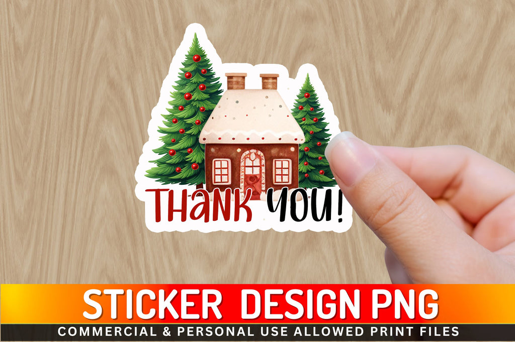 Thank you Sticker Design - So Fontsy