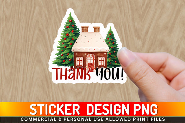 Thank you Sticker Design Sublimation Regulrcrative 