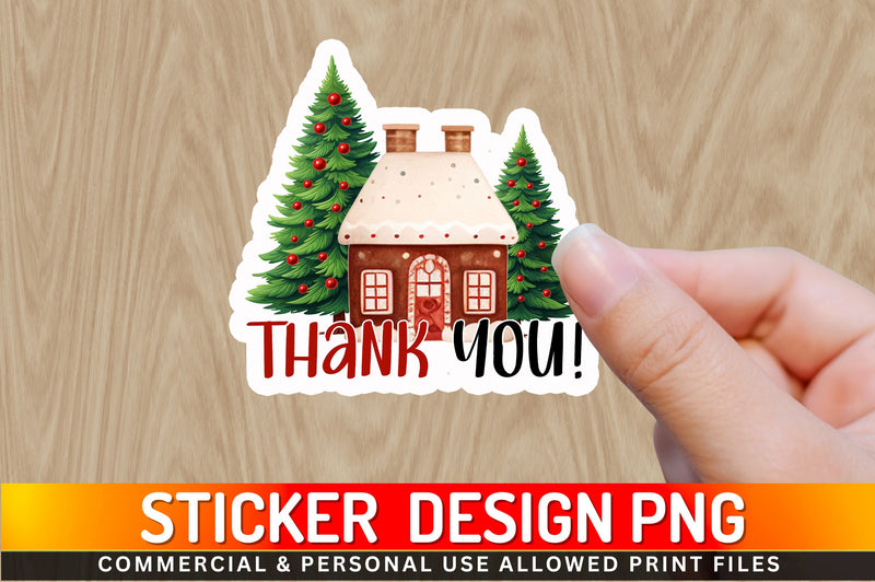 Thank you Sticker Design Sublimation Regulrcrative 