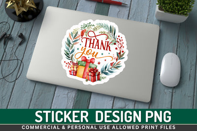 Thank you Sticker Design Sublimation Regulrcrative 