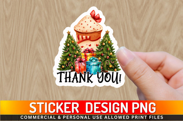 Thank you Sticker Design Sublimation Regulrcrative 