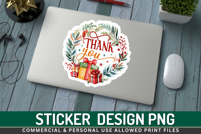 Thank you Sticker Design Sublimation Regulrcrative 