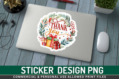 Thank you Sticker Design Sublimation Regulrcrative 