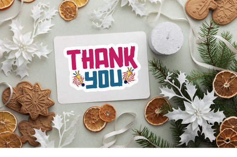 Thank you Sticker Design Sublimation Regulrcrative 