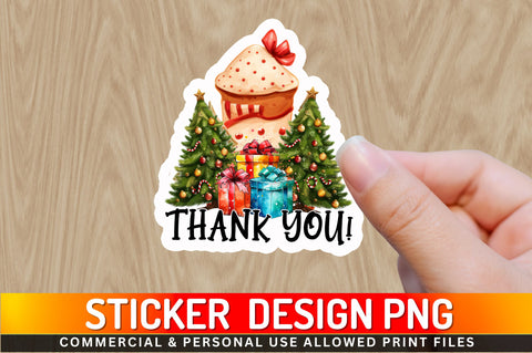 Thank you Sticker Design Sublimation Regulrcrative 