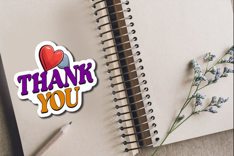 Thank you Sticker Design Sublimation Regulrcrative 