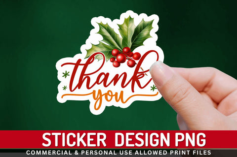 Thank you Stickers Design Sublimation Regulrcrative 