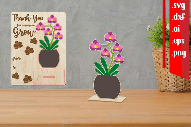 Thank you Teacher Wooden Card, Teacher Wooden Card SVG zafrans studio 