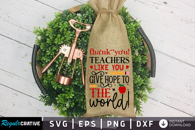 Thank you teachers like you Svg Design SVG Regulrcrative 