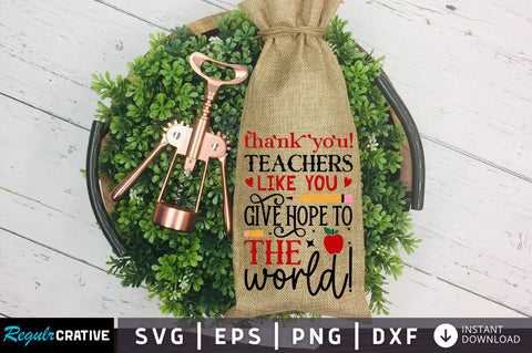 Thank you teachers like you Svg Design SVG Regulrcrative 