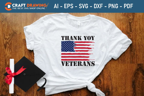 Thank You Veterans Veteran Svg, Military Svg, Patriotic Svg, Veteran Png, Soldier Svg, Army Svg, Veterans Day Svg - Printable, Cricut & Silhouette Files SVG Debashish Barman 