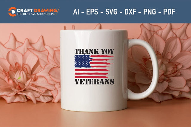 Thank You Veterans Veteran Svg, Military Svg, Patriotic Svg, Veteran Png, Soldier Svg, Army Svg, Veterans Day Svg - Printable, Cricut & Silhouette Files SVG Debashish Barman 