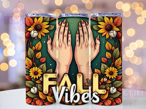 Thankful Afro Woman Tumbler, Fall Vibes Tumbler Wrap, 20oz Tumbler Design, Sublimation PNG, Afro Woman Nails, Autumn Tumbler Design, Digital Download Sublimation SvggirlplusArt 