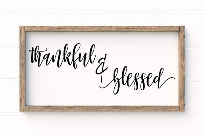 Thankful and Blessed Silhouette SVG SVG Silhouette School Blog Design Shop 