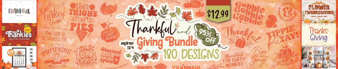 Thankful and Giving Bundle | 95% Off [Reg. $278]